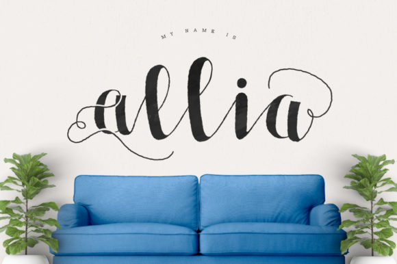 Allia: A Handwritten Font for Modern Editorial Design
