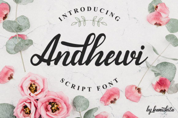 Andhewi: A Flowing Handwritten Font for Branding