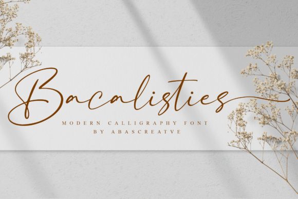 Bacalisties: A Stylish Handwritten Font for Your Brand