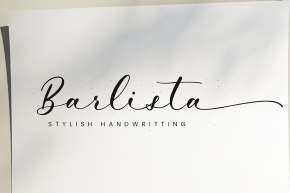 Barlista: A Delicate Script Font for Crafters