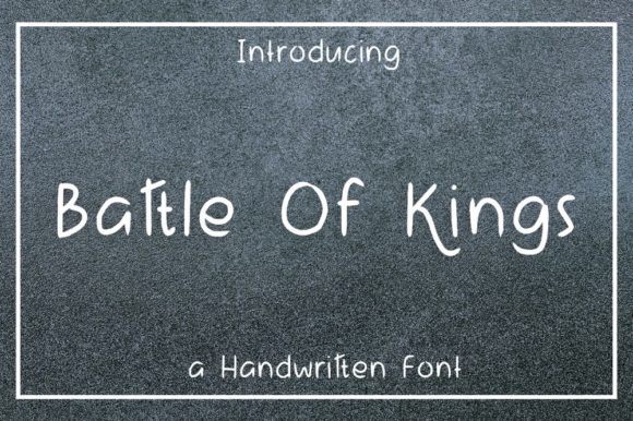 Battle of Kings: A Premium Script Font for Web Design