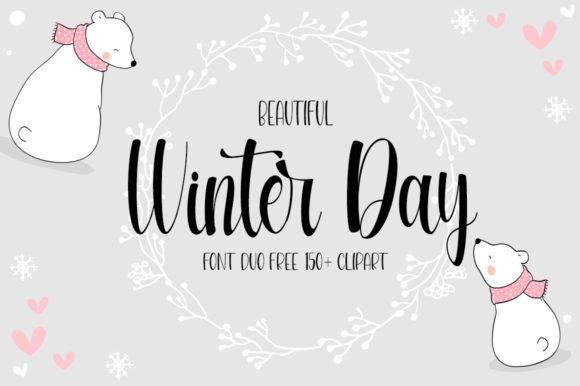 Beautiful Winter Day: A Modern Script Font for Web Design