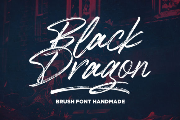 Black Dragon: A Bold Handwritten Font for Your Brand