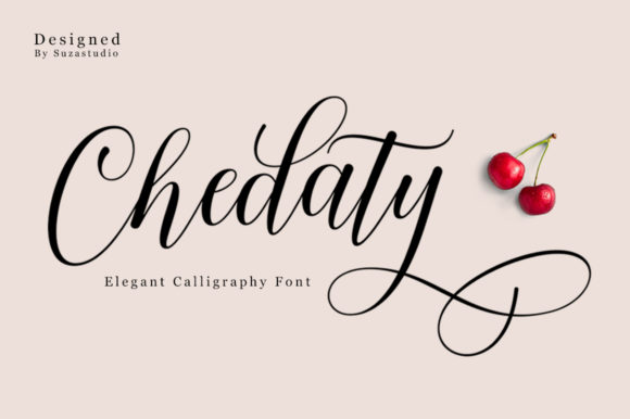Chedaty: A Modern Script Font for Small Brands
