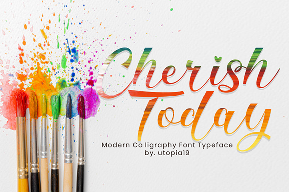 Cherish Today: A Modern Script Font for Your Brand
