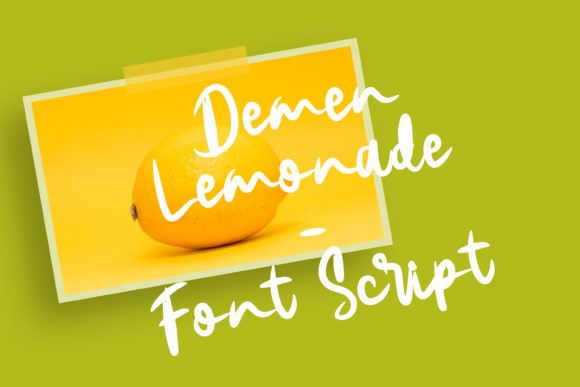 Demen Lemonade: A Playful Handwritten Font for Editors
