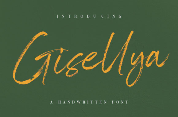 Gisellya: A Brushed Handwritten Font for Editorial Design