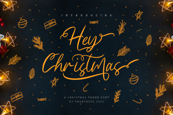 Hey Christmas: A Festive Script Font for Makers