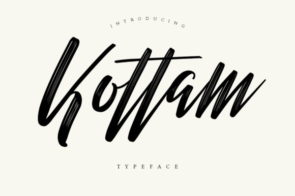 Kottam: A Bold Handwritten Font for Editorial Design