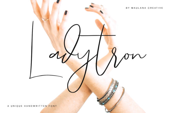 Ladytron: A Handwritten Script Font for Campaigns