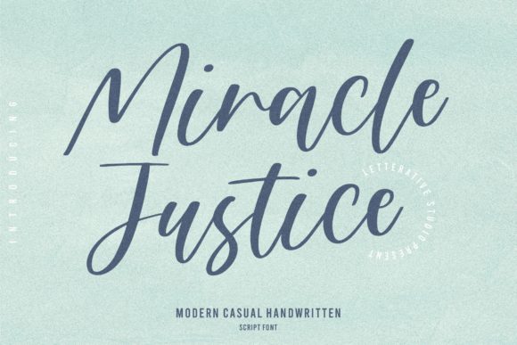 Miracle Justice: A Premium Handwritten Font for Branding