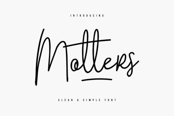 Motters: A Flowing Handwritten Font for Web Design