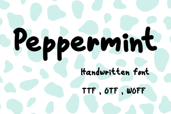 Peppermint: A Sweet Handwritten Font for Editorial Design