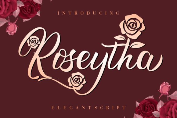 Roseytha: A Flowing Handwritten Font for Makers
