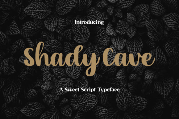 Shady Cave: A Handwritten Font for Makers
