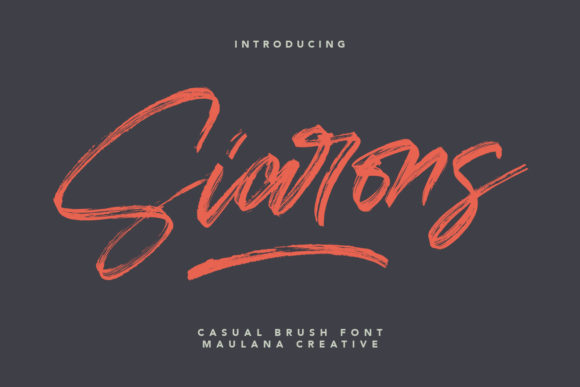 Siarons: A Handwritten Font for Modern Web Design