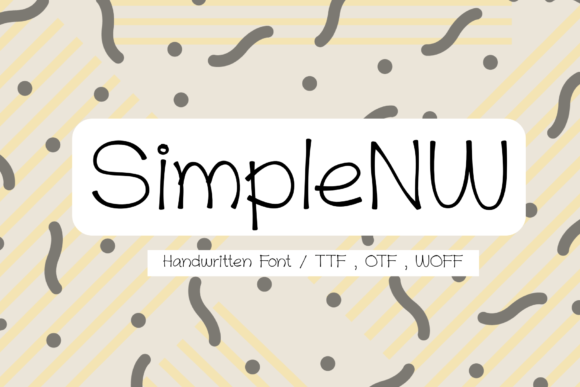 SimpleNW: A Handwritten Font for Modern Web Design