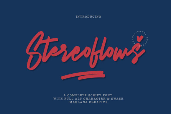 Stereoflows: A Handwritten Font for Editorial Design