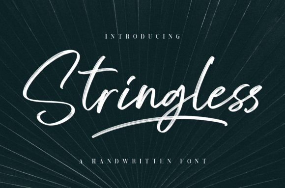 Stringless: A Handwritten Font for Authentic Branding