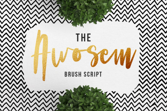 The Awosem: A Handwritten Font for Modern Editorial Design
