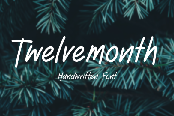 Twelve Month: A Handwritten Font for Modern Web Design