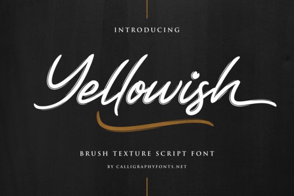 Yellowish: A Glamorous Handwritten Font for Crafters